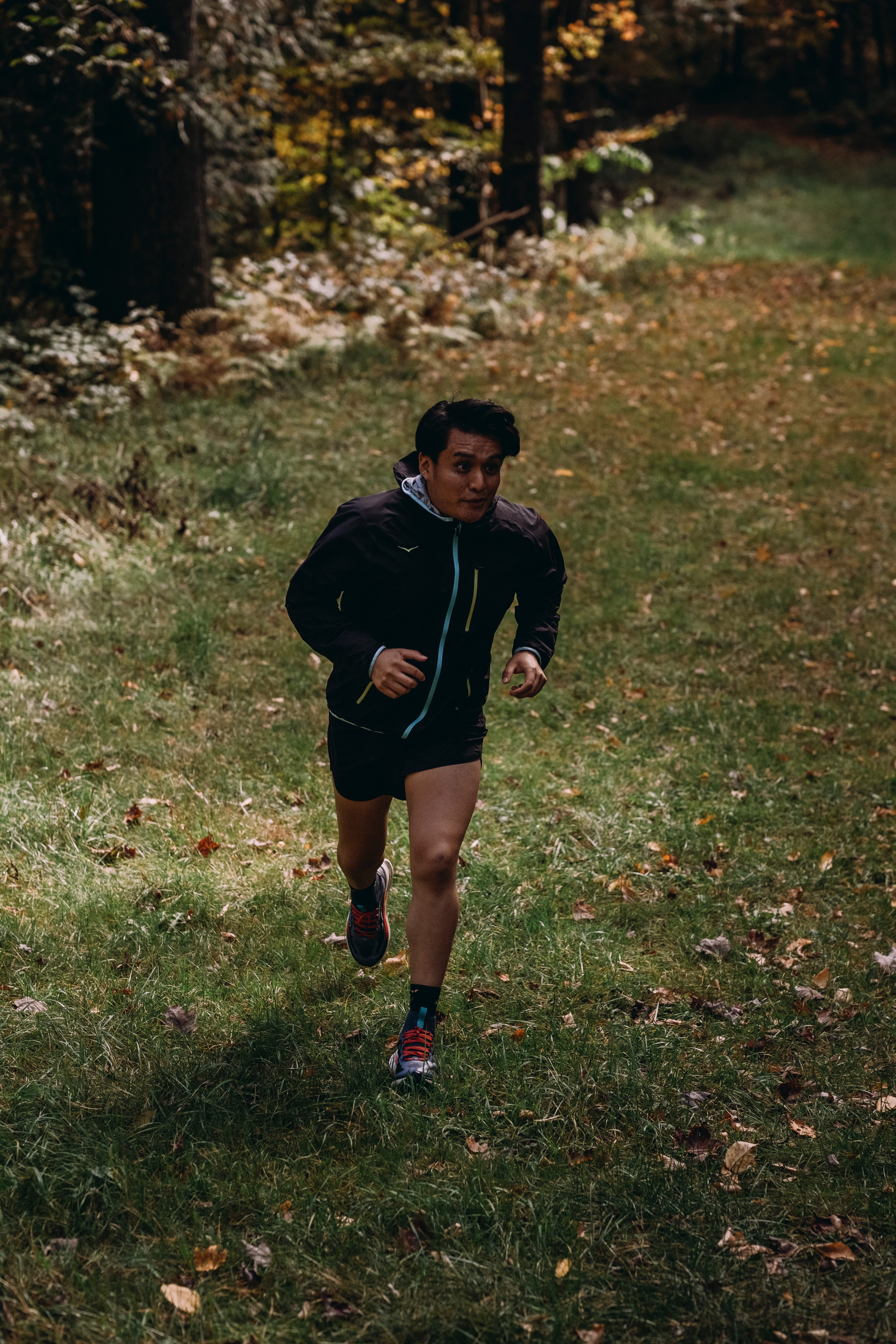 Trail running landscape